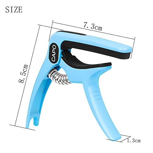 EURYTKS Capo de Guitare Universel pour ukulélé Professionnel, avec clé à Changement Rapide de Sac Capo en Acier… - Les Beatles, Paul McCartney, John Lennon, RIngo Starr, George Harrison EURYTKS Capo de Guitare Universel pour ukulélé Professionnel, avec clé à Changement Rapide de Sac Capo en Acier… – Image 3