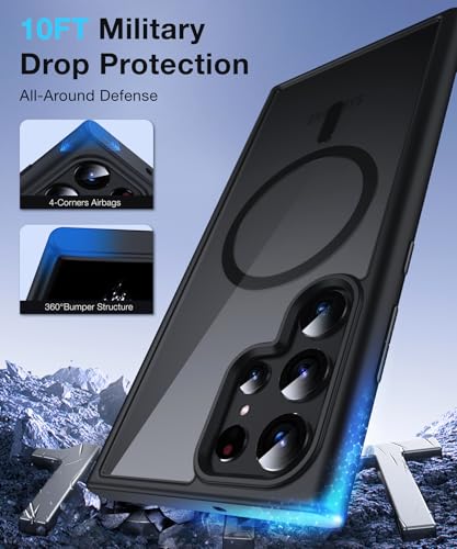 Coque Samsung S22 Ultra silicone pare-chocs rigide aimantée