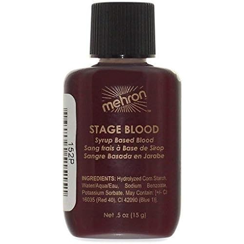 Mehron Makeup Stage Blood (.5 oz) (Bright Arterial)