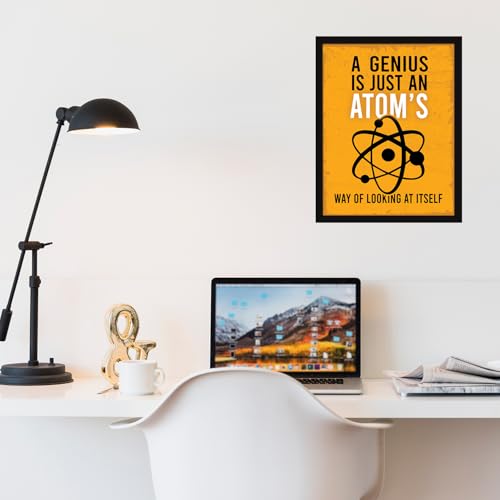 Image of Chaka Chaundh - Suitable Atom Science Motivational Quotes frames for OFFICE & STUDENT- Framed Posters with Frame - Quotes Wall Frames -Technology Photos with Quotes - (14 X 11 inches)