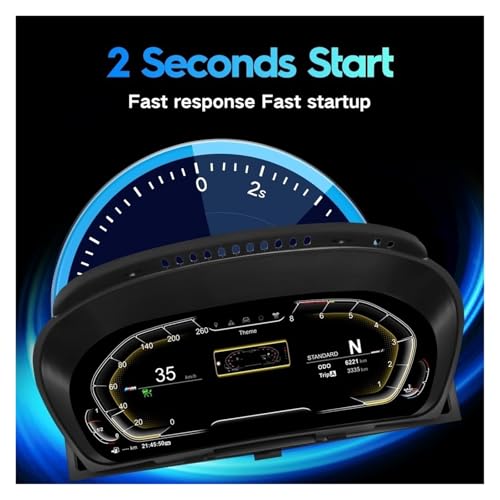 Velocímetro digital para coche BMW X5 E70 y X6 E71 con salpicadero LCD CCC CIC 3