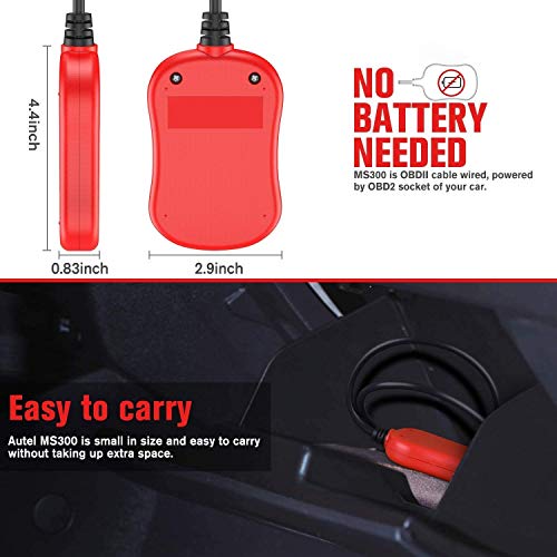 Autel MS300 Obd2 Scanner Code Reader, Turn Off Check Engine Light thumb #7
