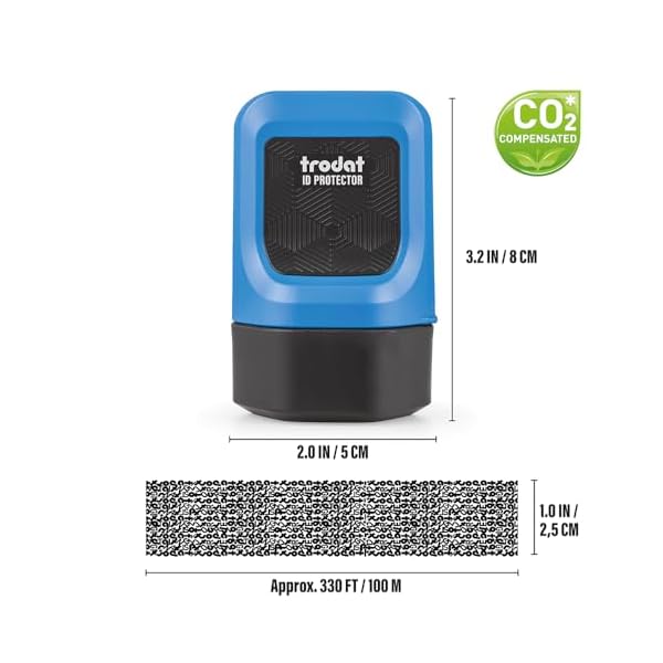 Trodat ID Protector Ink Roller – Identity Theft Protection Roller Stamp - Image 6