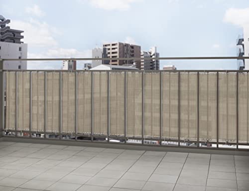タカショー 日よけ バルコニーシェード グレー 4×0.9m ポリエチレン CLB お好きな長さにカットできる 【3年保証】 シェード サンシェード オーニング ベランダ 目隠し CLB-40GYA