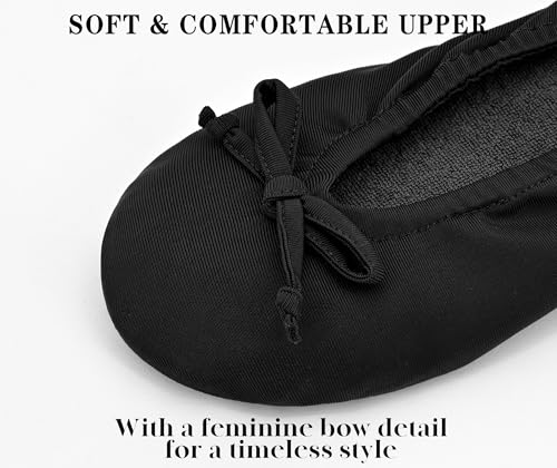 Image of Keyela Women's Ballerina Slippers,Non-Slip Bedroom Slippers Socks | Soft fuzzy slipper socks for ladies Indoor home slippers Cozy sock slippers Ballet Slippers