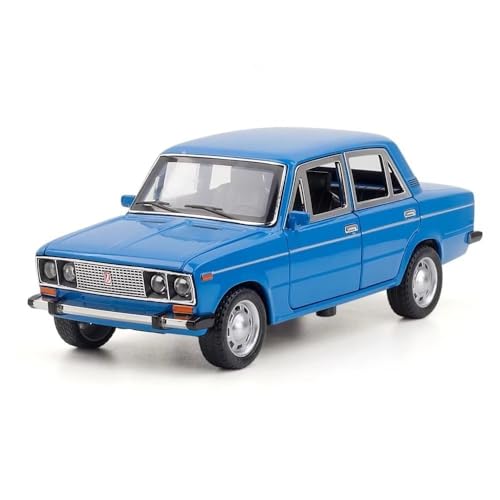 Image of 1:24 Lada 2106 Die-Cast Metal Model Car | Classic Vintage Russian Car Toy for Kids
