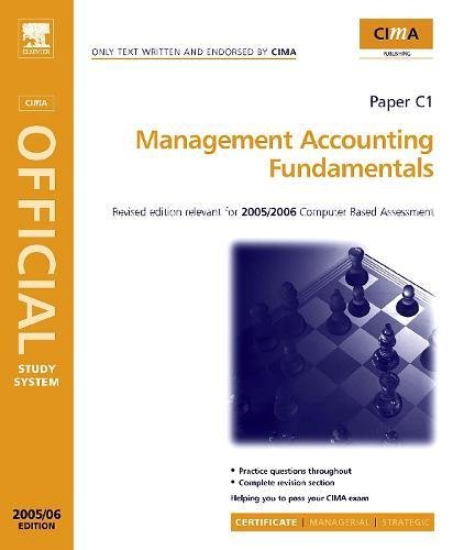Buy CIMA Study Systems 2006: Management Accounting Fundamentals (CIMA Study System Series-Certificate Level) — BookShops.in