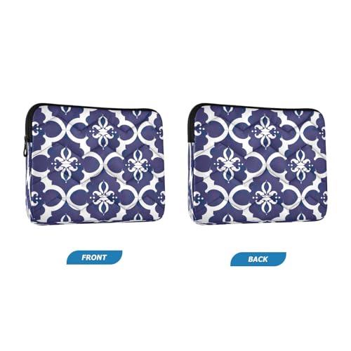 Funda para portátil 13-14 pulgadas impermeable azul y blanca miniatura 2