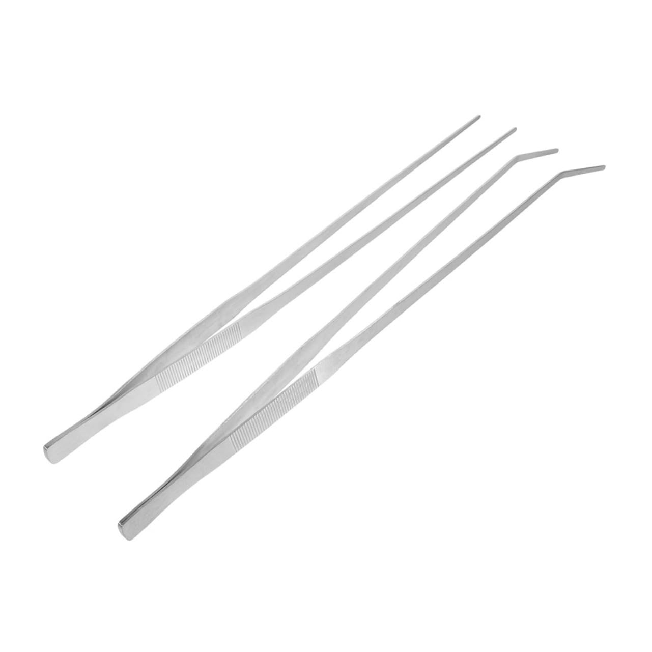 Yardwe 10piezas Pinzas De Alimentación para Reptiles De Metal Pinzas Largas para Acuarios y Terrarios Diseño Antideslizante y Cabezas y