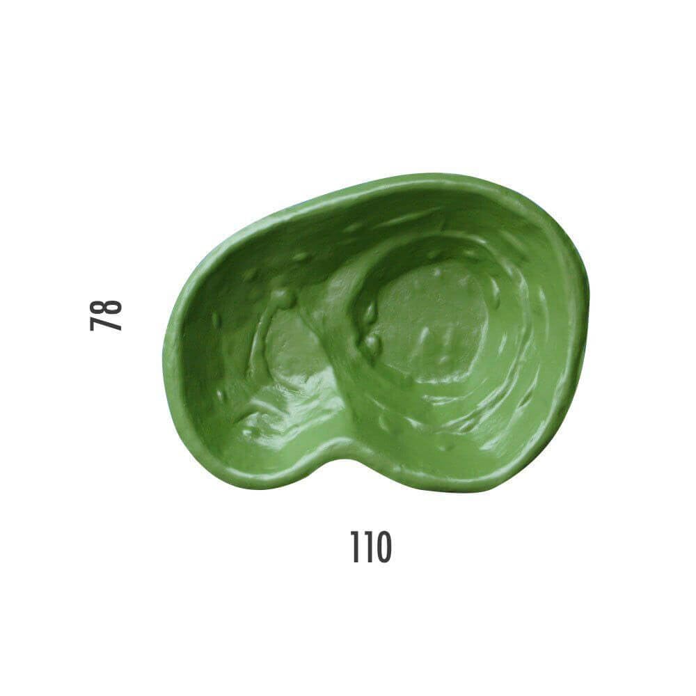 Laghetto Artificiale da Giardino 110x78x28 cm in Polietilene 90 Litri Verde