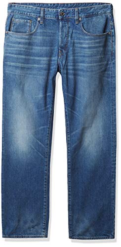 G-STAR RAW Herren 3301 Relaxed Jeans, Blau (Medium Aged 9299-071), 33W / 32L