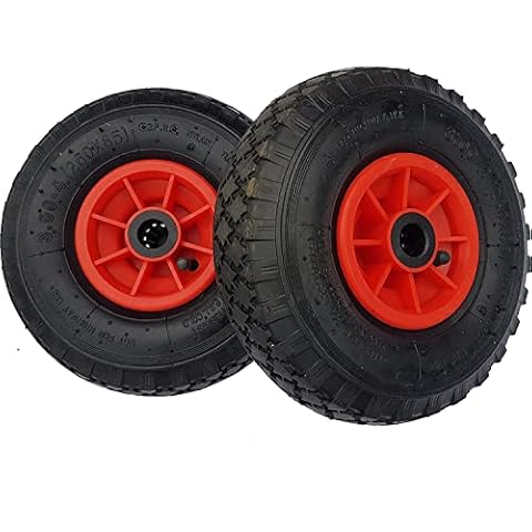 2 x sack trolley wheel pneumatic tyre 3.00-4 (2P.R), 260 mm x 85 mm, sack truck spare tyre Cover