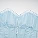 SHYMMUO Women Light Blue Off Shoulder Corset Top – Romantic Ruffle Bustier, Lace Up Waist Trainer for Cottagecore, Princesscore, Cosplay Costumes XS