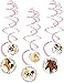 Produktbild amscan 6-teiliges Swirl-Decken-Deko-Set * Beautiful Horses * für Kindergeburtstag und Pferde-Mottoparty | Deckendeko Raumdeko Deckenhängern
