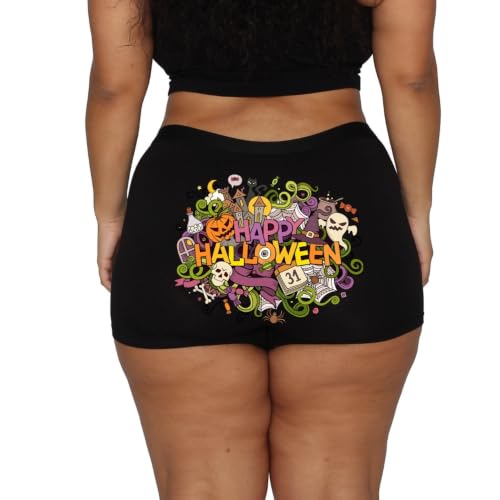 Image of EVARI Halloween Women's Cotton Boyshort Underwear Panties