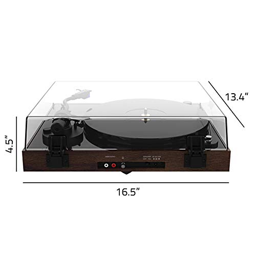 Fluance Rt85 Reference High Fidelity Vinyl Turntable Record Player With Ortofon 2M Blue Cartridge, Acrylic Platter, Speed Control Motor, High Mass Mdf Wood Plinth, Vibration Isolation Feet - Walnut #TOP6
