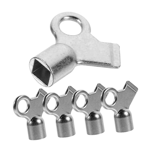 HOMSFOU 5 piezas Llave para Radiador Aleación de Aluminio Duradera Llave de Purga para Válvulas Cuadradas Accesorio Ligero y Portátil para Purgar Radiadores