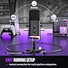 FIFINE XLR/USB Gaming Microphone, Studio Dynamic Streaming Mic, Computer Desktop Stand Microphone for Podcast, VoiceOver, Recording, with RGB, Mute, Monitoring Headphone Jack, Gain Knob, Black-AM8 #2
