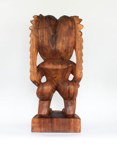 G6-Collection-24-Extra-Large-Handmade-Wooden-Primitive-Tribal-Statue-Sculpture-Tiki-Bar-Totem-Handcrafted-Unique-Gift-Art-Decorative-Home-Decor-Accent-Figurine-Decoration-Hand-Carved-Spiky-Hair G6 Collection 24 Extra Large Handmade Wooden Primitive Tribal Statue Sculpture Tiki Bar Totem Handcrafted Unique Gift Art Decorative Home Decor Accent Figurine Decoration Hand Carved Spiky Hair