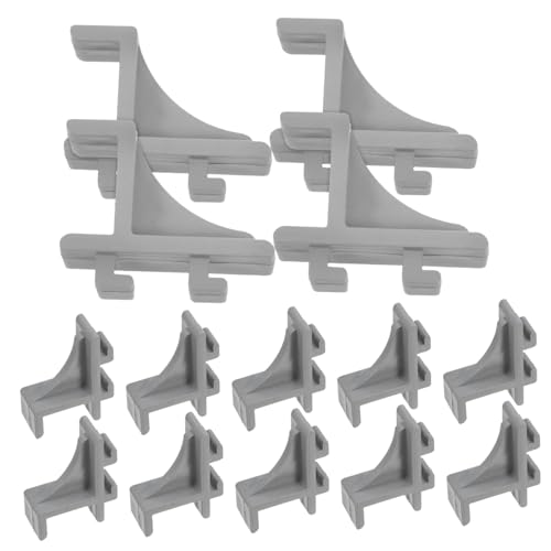 VALICLUD 12 piezas Clips para Estantes de Frigorífico y Congelador Soporte Plástico Duradero Diseño Compacto y Estable para Puerta y Estante