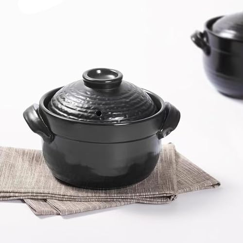 MHGTTRE 万古焼 黒釉メタル 二重蓋ご飯釜 3合炊き L の商品画像 3