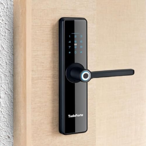Fechadura Digital de Embutir FDE-400 SB Tudo Forte Senha Biometria Tags