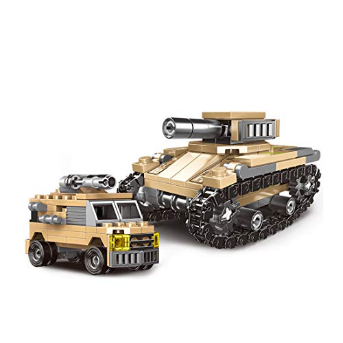 Gettesy Militär Panzer Bausteine Modell, 1048 Teile Modellbausatz Panzer kompatibel mit Lego Technic – Bild 6
