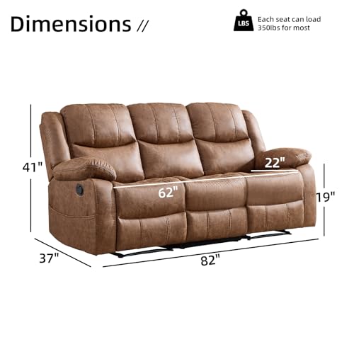 EBELLO Faux Leather Manual Reclining