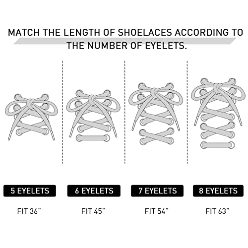 Image of UamGlsob 2 Pairs 5 /16 inch Flat Elastic Shoe Lace, Stretch Shoelaces