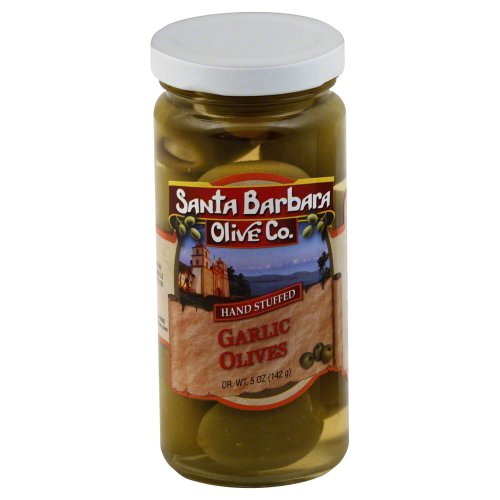 Santa Barbara Olive Co. Stuffed Olives Garlic -- 5 oz - 2 pc