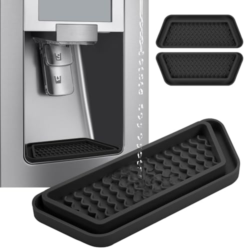La mejor comparación de Bandejas colectoras disponible en línea. 42 WNYT - Juego de 2 bandejas de goteo para refrigerador, bandeja de goteo de silicona, para derrames de agua, protector cortable, colector de goteo, para GE, Whirlpool, Samsung...