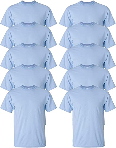 Lot de 10 t-shirts Gildan G5000 gris en coton lourd taille S vêtement homme uni