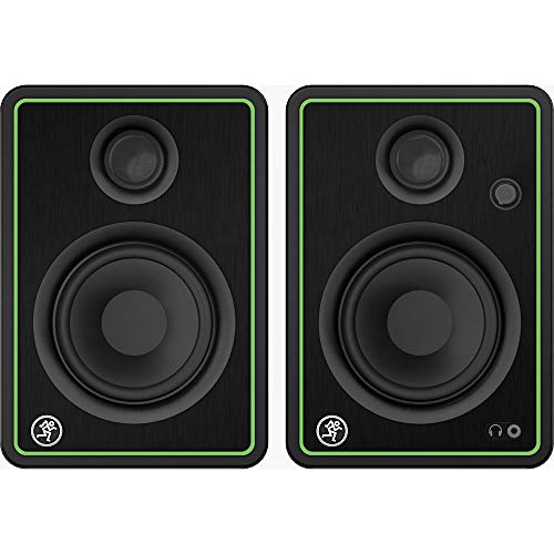 Mackie Cr4-X Series 4" Creative Reference Studio Monitors (Pair) With 3' Rean Stereo Breakout Cable Bundle #TOP2