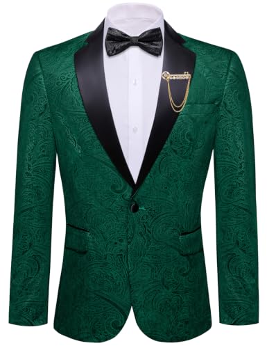 Image of Barry.Wang Velvet Mens Blazer Mardi Gras Sport Coat Brooch Regular Fit Tuxedo Peaked Lapel Suit Jacket Carnival Parade