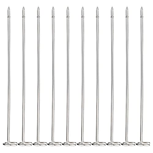 Lyzeous 10 Skewers Kebab Skewers 7.25 Inch Long Kebab Skewers for Ninja Foodi AG300, AG300C, AG301, AG301C, AG302,AG400,IG301A