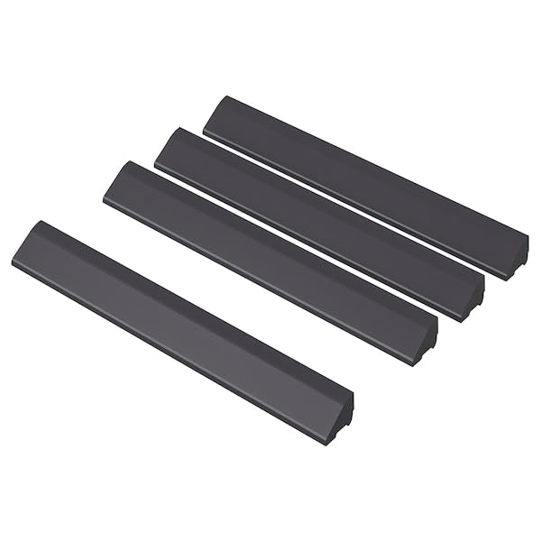 Edging Strip, Outdoor Floor Decking, Dark Gray, 4-Pack (3)