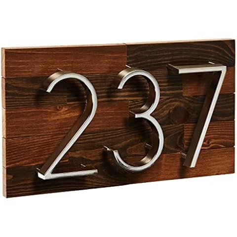 PRO-DF Rustic Wood Address Plaque Sign Cover