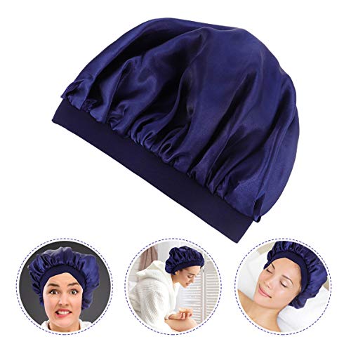 EXCEART Zachte Satijnen Slaapmuts Motorkap Nacht Slaapmuts Hoofddeksel Zijdeachtige Haaruitval Cap Voor Dames Meisjes… - Image 5