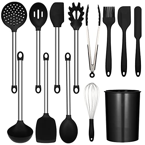 Kitchen Utensils Set, 13pcs Cooking Utensils Set, Non-Stick Silicone Spatula Set, Kitchen Essentials Utensil Sets
