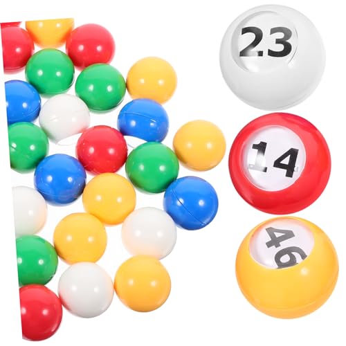 50pcs Window Raffle Balls Vibrant Party Game Balls for Raffles Bingo and Activities Lightweight Non Fading Design for Easy Use and Storage