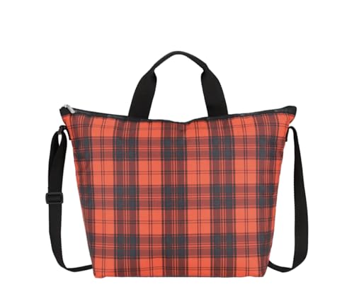 LeSportsac Red Tartan Deluxe Easy Carry Tote