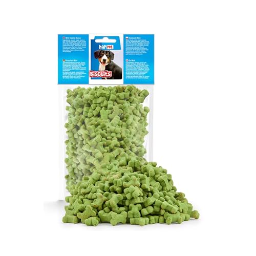 HAPPET® Pasticceria per cani, biscotti alla menta piperita, 150 g, alito fresco e denti sani, prelibatezze naturali per cani di tutte le razze, ideale per la ricompensa e la cura quotidiana