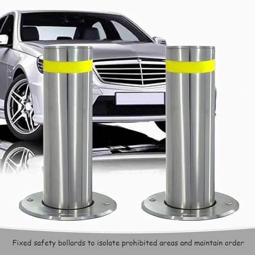 Bolardo de acero inoxidable reflectante para seguridad vial miniatura 6