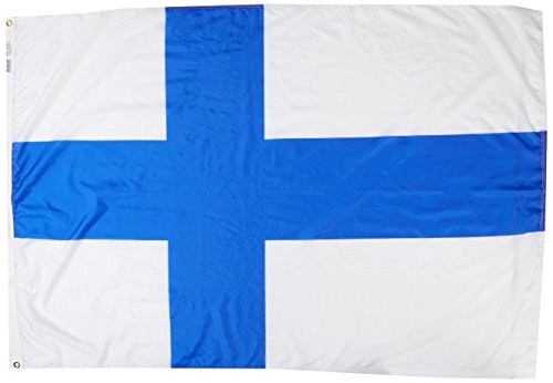 Annin Flagmakers Finland Flag USA-Made to Official United Nations Design Specifications, 4 x 6 Feet (Model 192617)