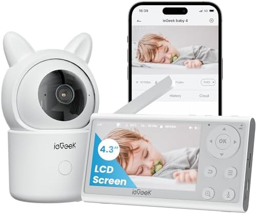 ieGeek Camara Vigilancia Bebe 360º Type-C 1080P Vigilabebes con C...