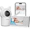 ieGeek Camara Vigilancia Bebe 360º Type-C 1080P Vigilabebes con Camara, 4,3" 3000mAh Pantalla LCD, App Remoto, 4X, Voz Dual, Seguimiento Automático, Detección Movimiento y Ruido, Mascotas, Ancianos