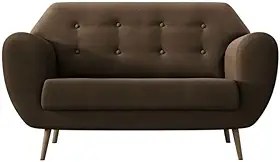 Sofá 2 Lugares Beegees Suede Marrom