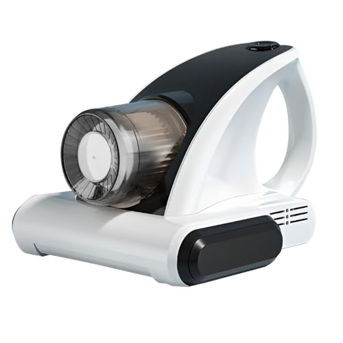 Milbensauger für matratzen, Antimilben-Staubsauger mit UV-C-Licht, 14Kpa Starke Absaugung Matratzenreiniger Handstaubsauger, Für Allergiker, entfernt 99,9% Allergene von Matratzen, Betten und Sofas