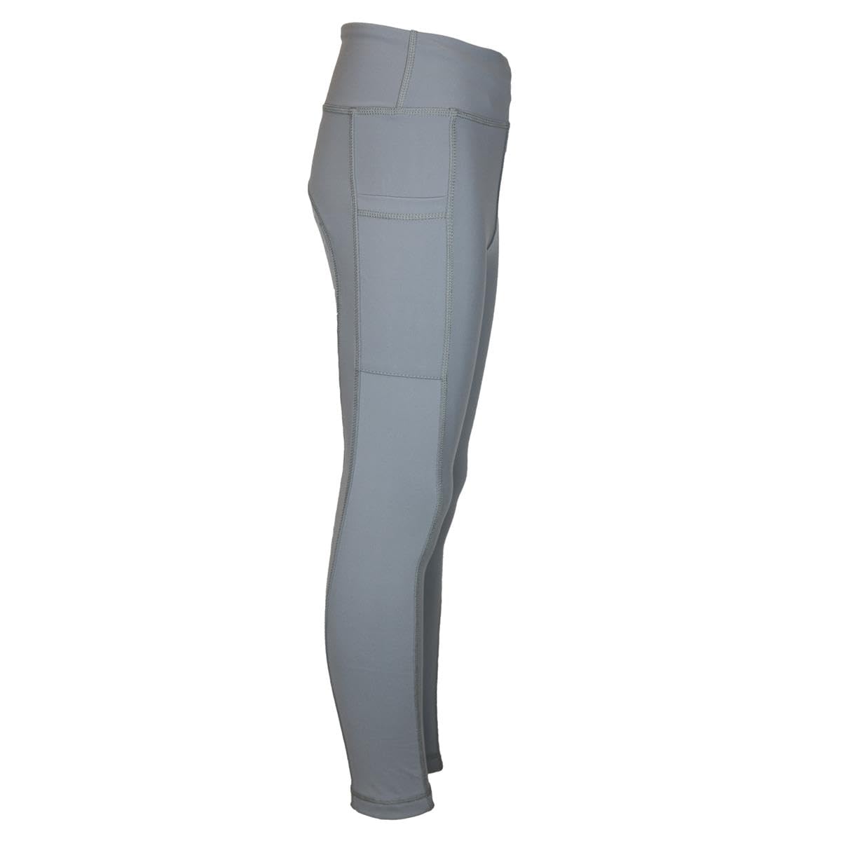 Set da equitazione invernale per bambini, giacca da equitazione Moni, azzurro, trapuntata con inserti in silicone, colore: grigio