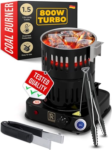 M. ROSENFELD Multipurpose Charcoal Starter - 800W Electric Charcoal Burner